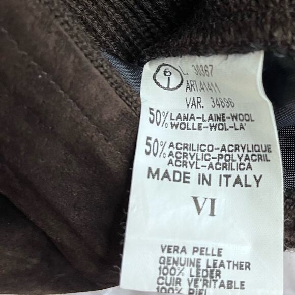 IL GRANCHIO FRONT LEATHER JACKET SIZE X LARGE - Picture 3 of 8